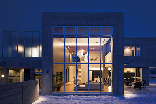 札幌市／K邸 外観夜景