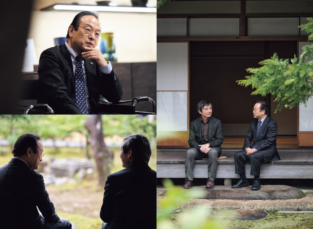 石出和博氏の対談の様子